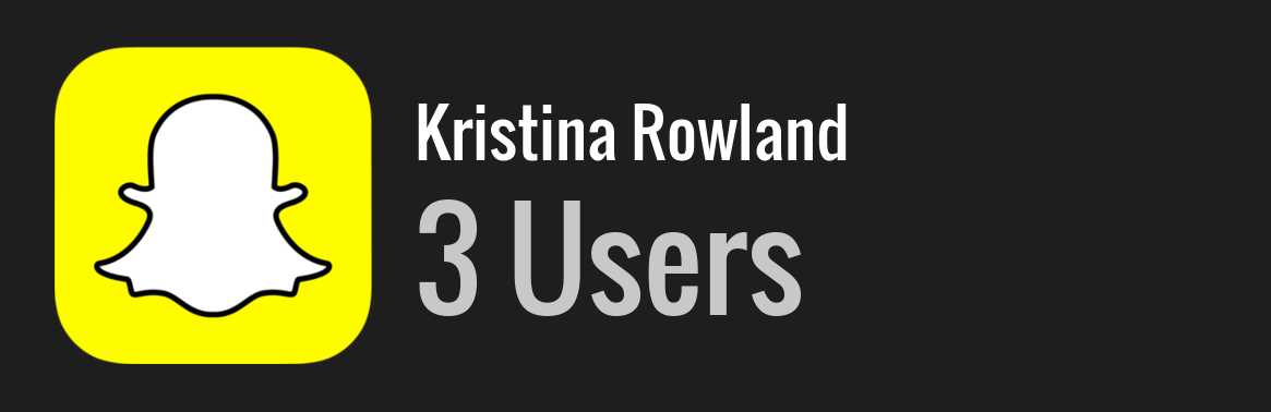 Kristina Rowland snapchat