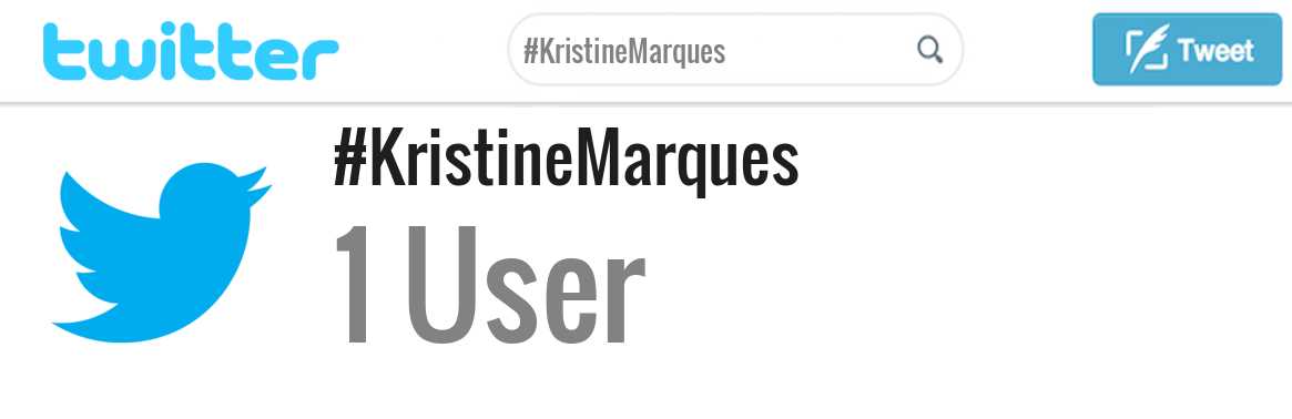 Kristine Marques twitter account