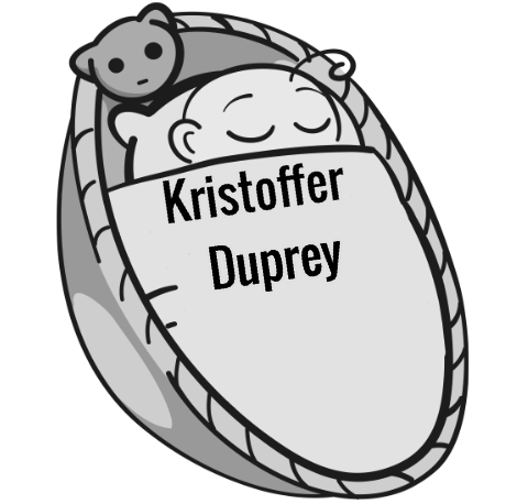 Kristoffer Duprey sleeping baby
