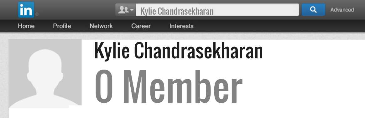 Kylie Chandrasekharan linkedin profile
