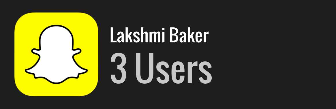 Lakshmi Baker snapchat