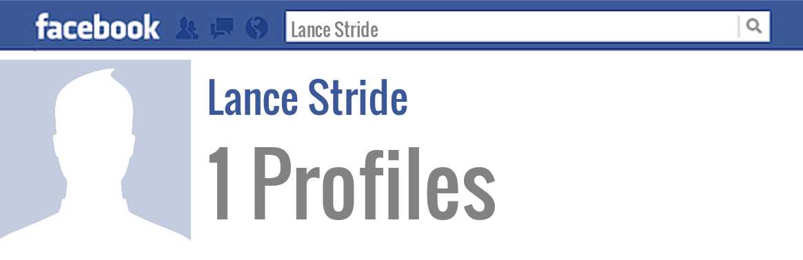 Lance Stride facebook profiles