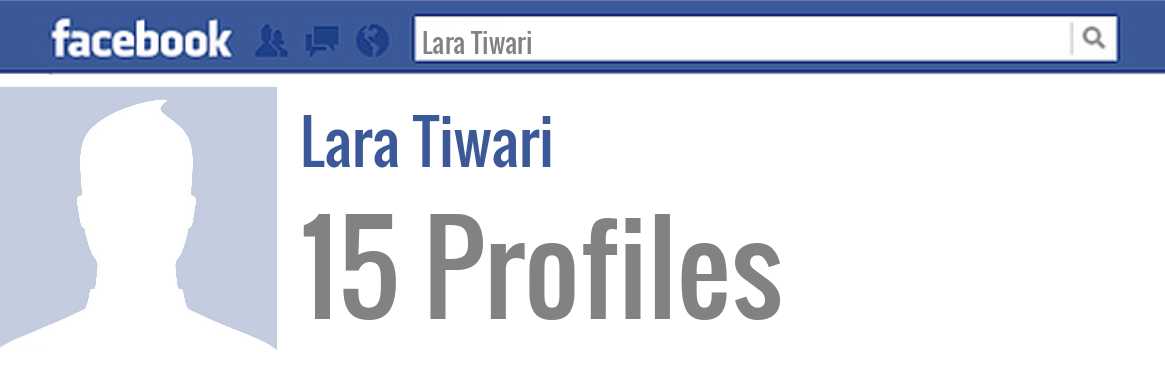 Lara Tiwari facebook profiles