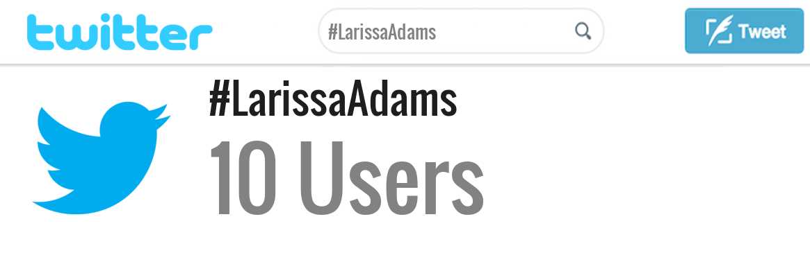Larissa Adams twitter account