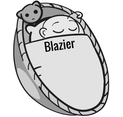 Blazier sleeping baby