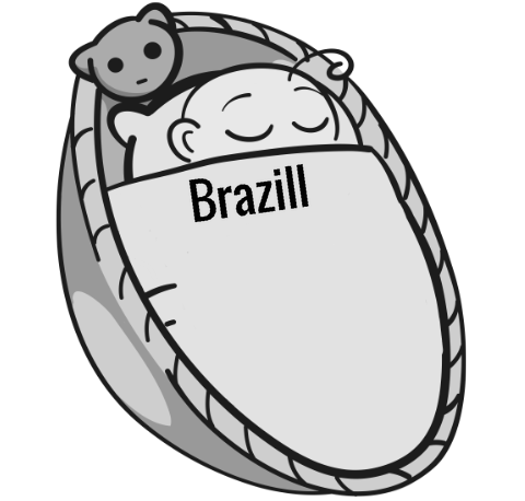 Brazill sleeping baby