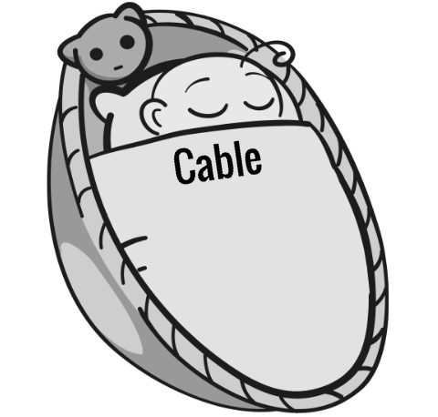 Cable sleeping baby