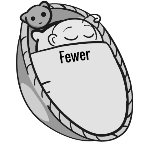 Fewer sleeping baby