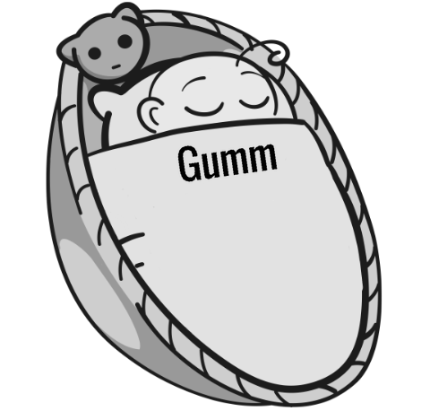 Gumm sleeping baby