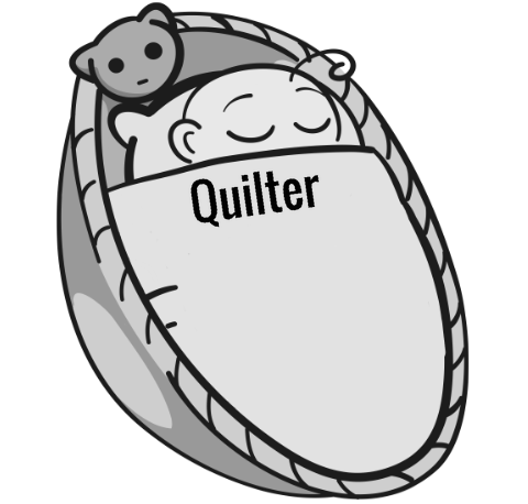 Quilter sleeping baby