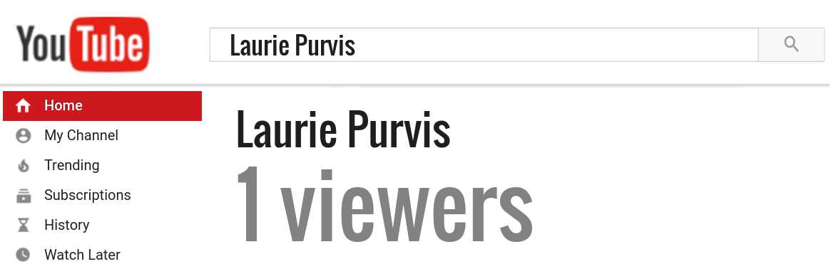 Laurie Purvis youtube subscribers