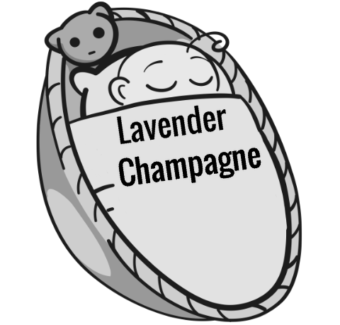 Lavender Champagne sleeping baby