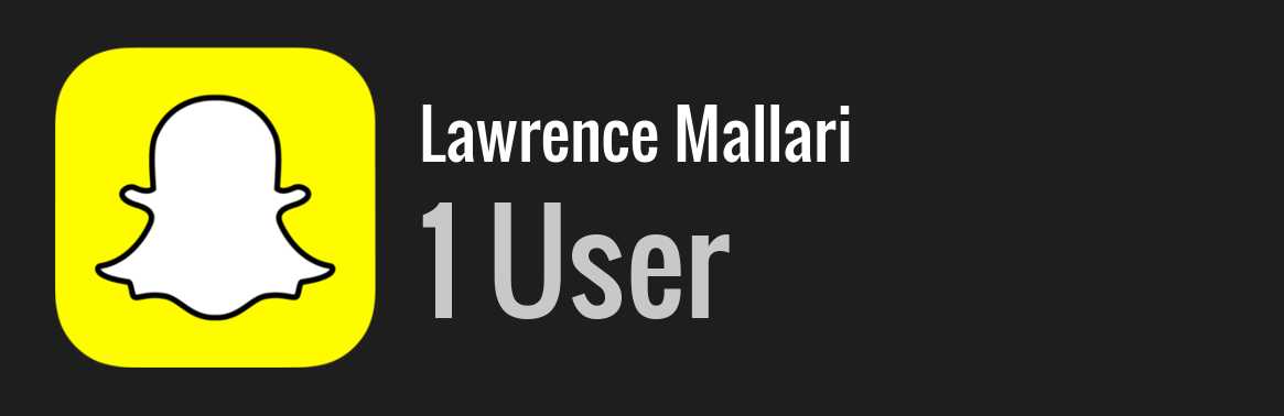 Lawrence Mallari snapchat