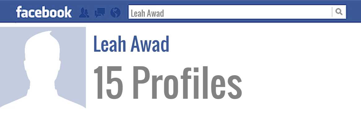Leah Awad facebook profiles