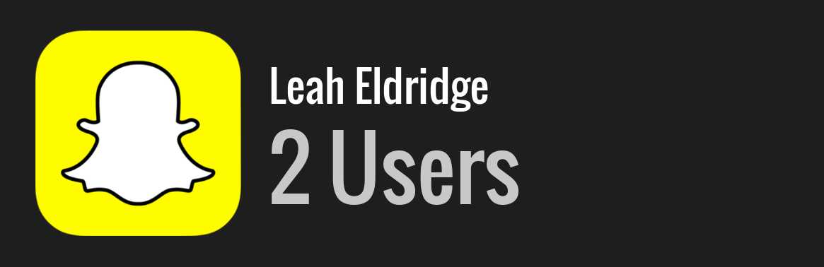 Leah Eldridge snapchat