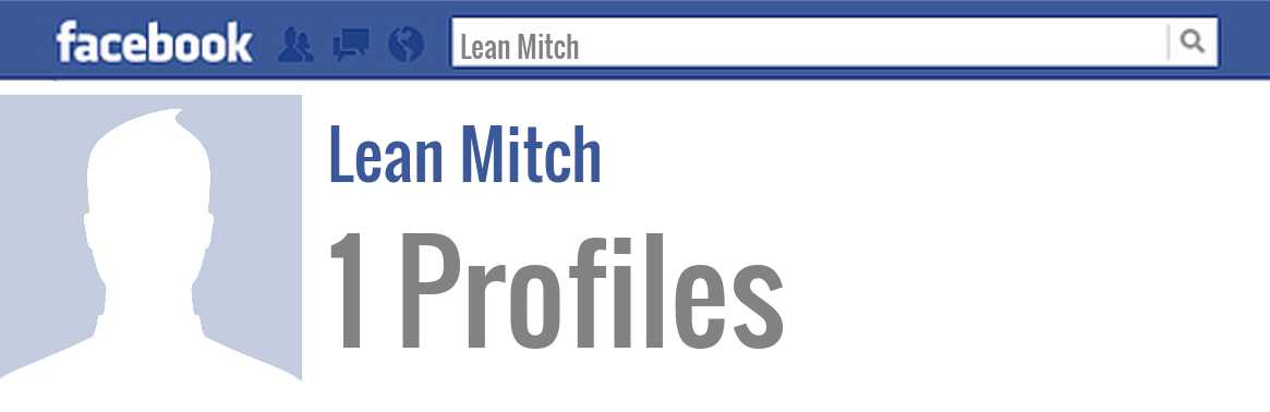Lean Mitch facebook profiles