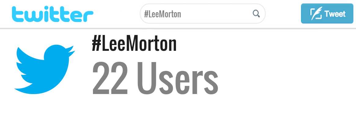 Lee Morton twitter account