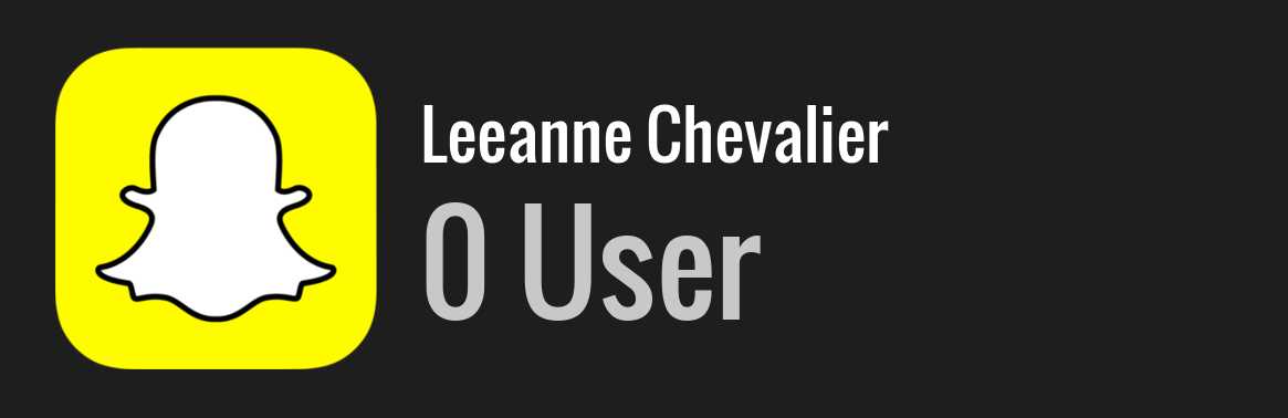 Leeanne Chevalier snapchat
