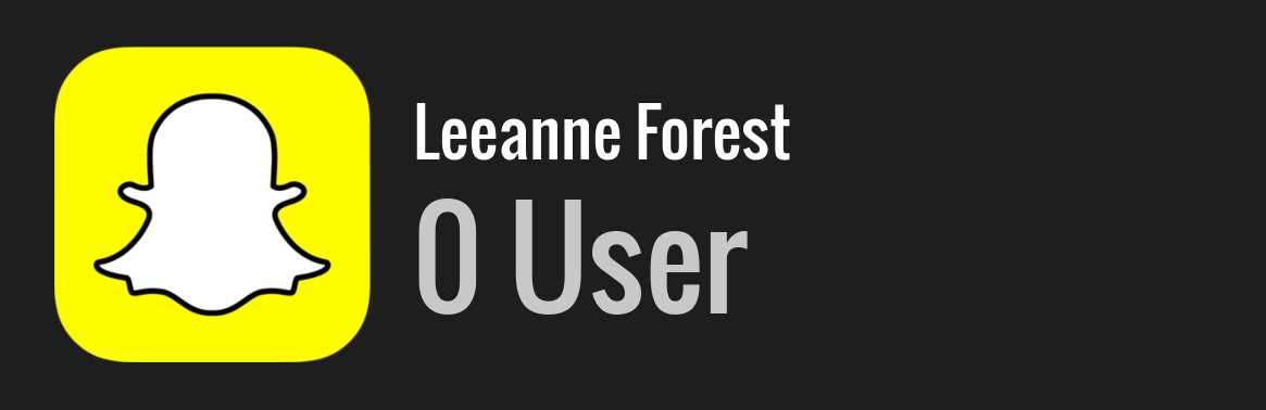 Leeanne Forest snapchat