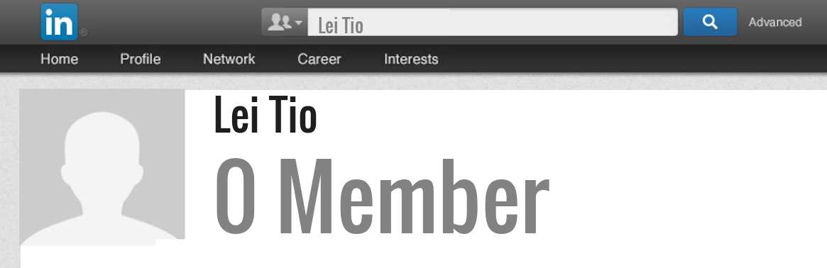 Lei Tio linkedin profile