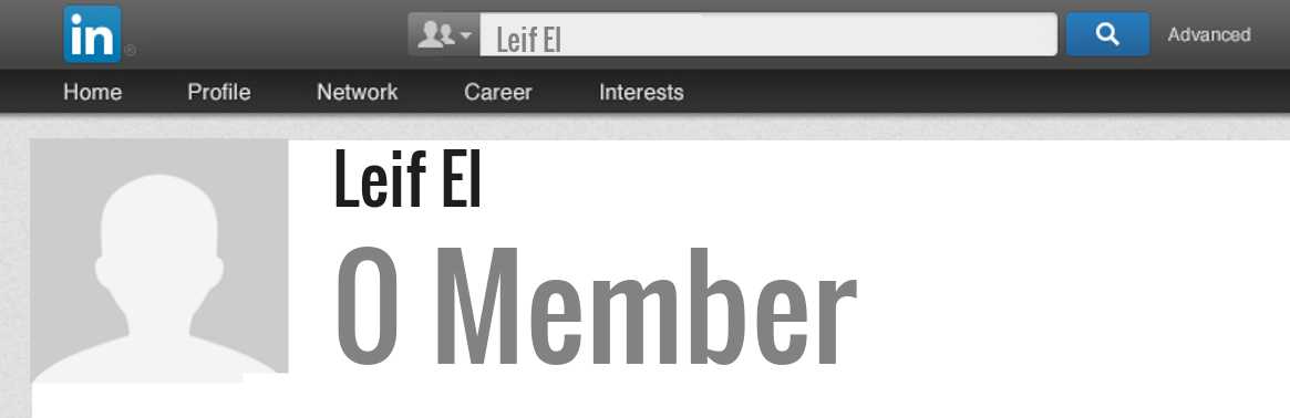 Leif El linkedin profile