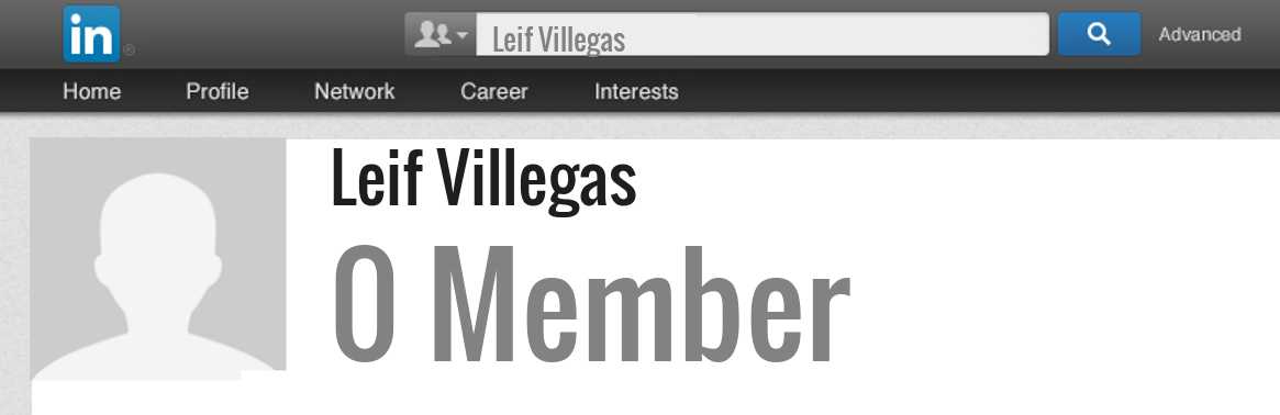 Leif Villegas linkedin profile