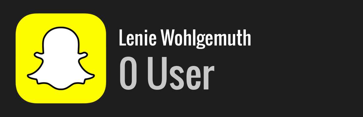 Lenie Wohlgemuth snapchat