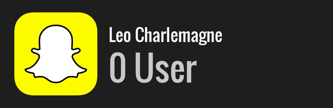 Leo Charlemagne snapchat