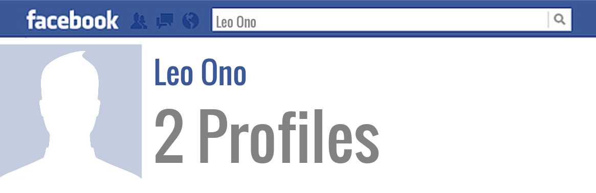 Leo Ono facebook profiles