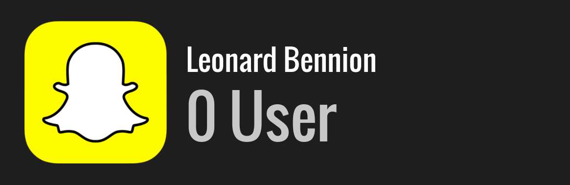 Leonard Bennion snapchat