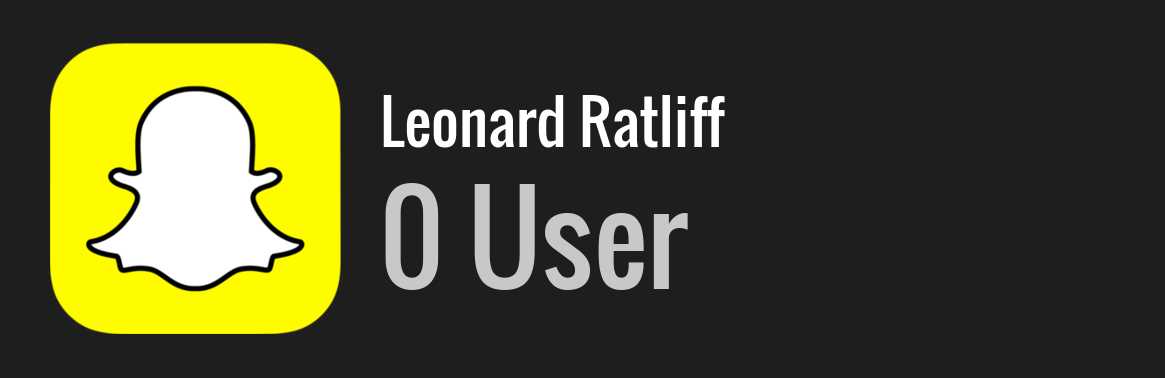 Leonard Ratliff snapchat