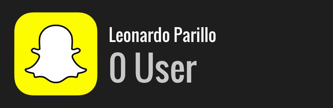 Leonardo Parillo snapchat