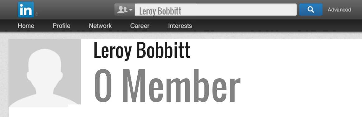 Leroy Bobbitt linkedin profile