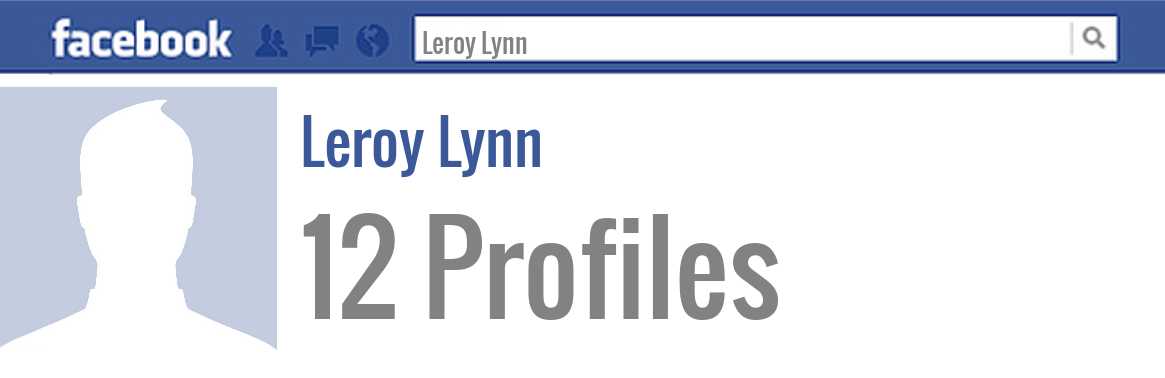 Leroy Lynn facebook profiles