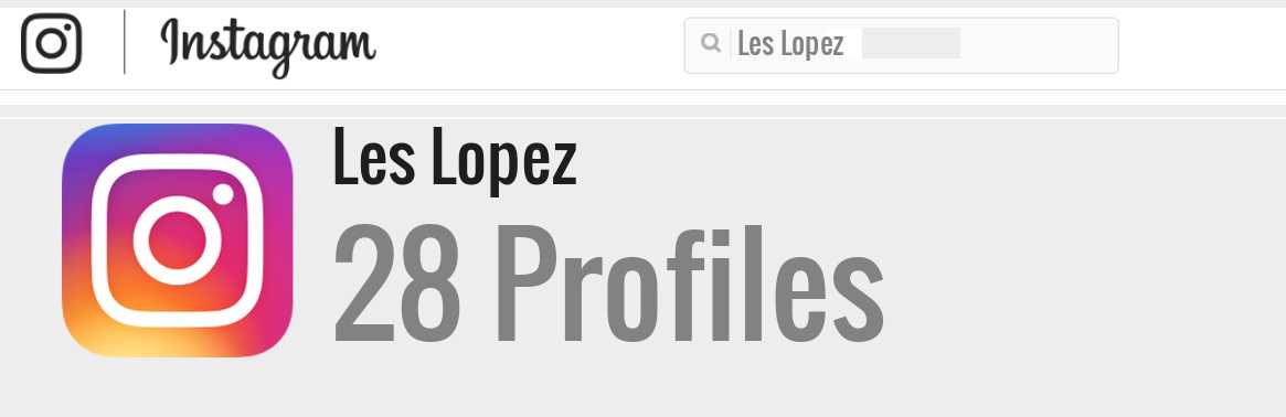 Les Lopez instagram account