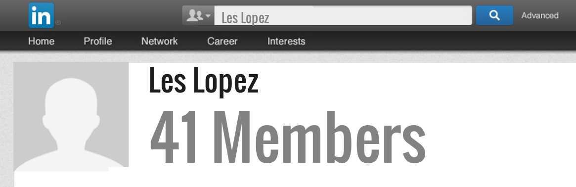 Les Lopez linkedin profile