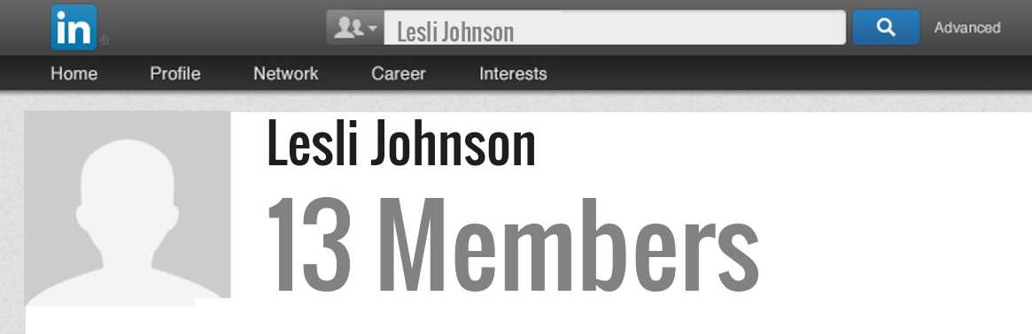 Lesli Johnson linkedin profile