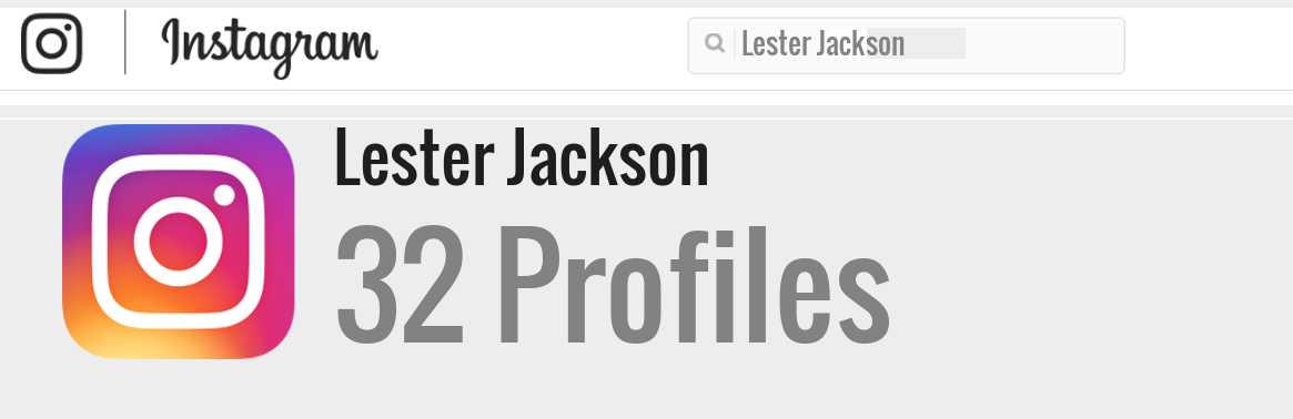 Lester Jackson instagram account