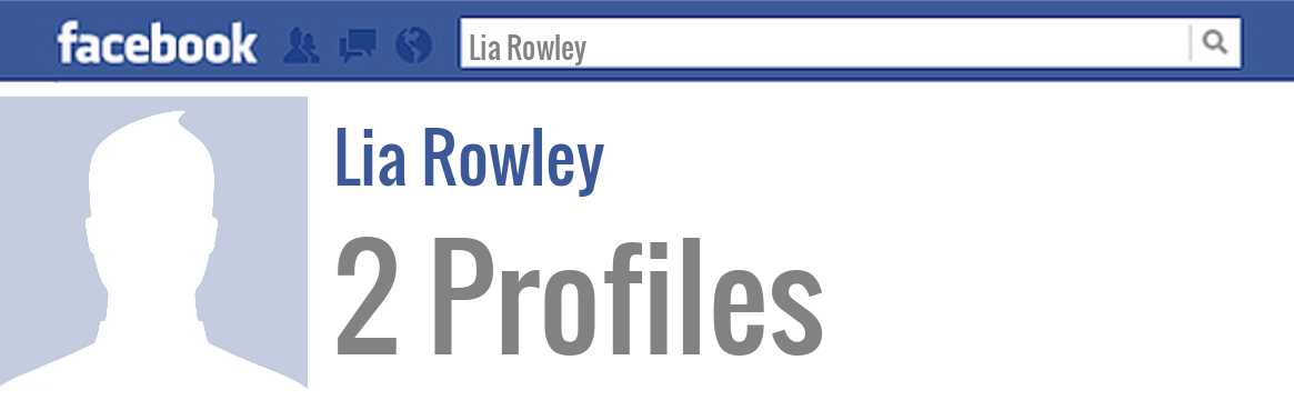 Lia Rowley facebook profiles