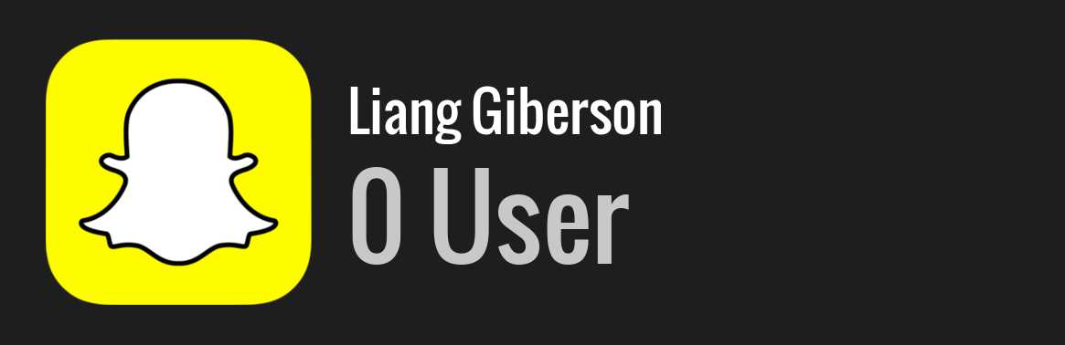 Liang Giberson snapchat