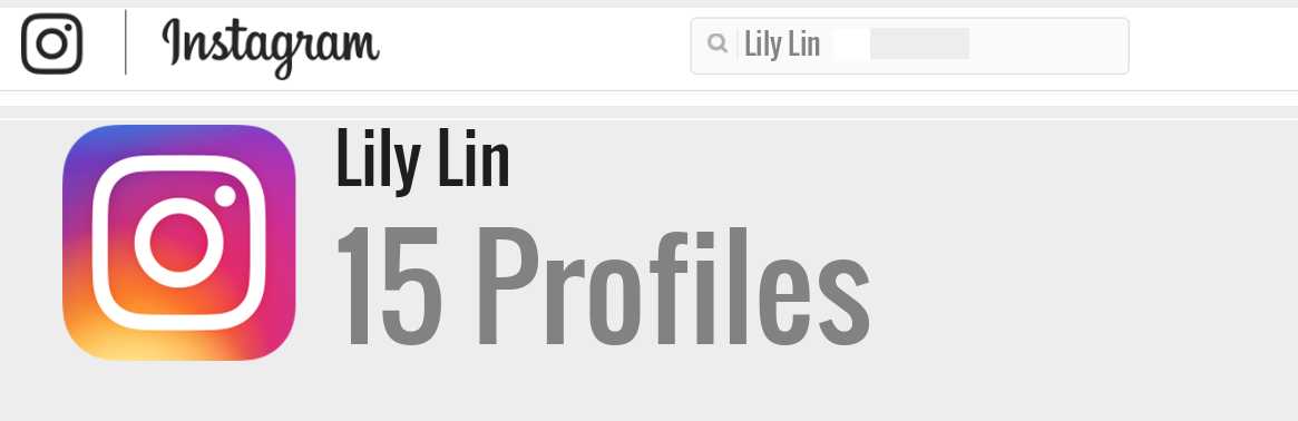 Lily Lin instagram account