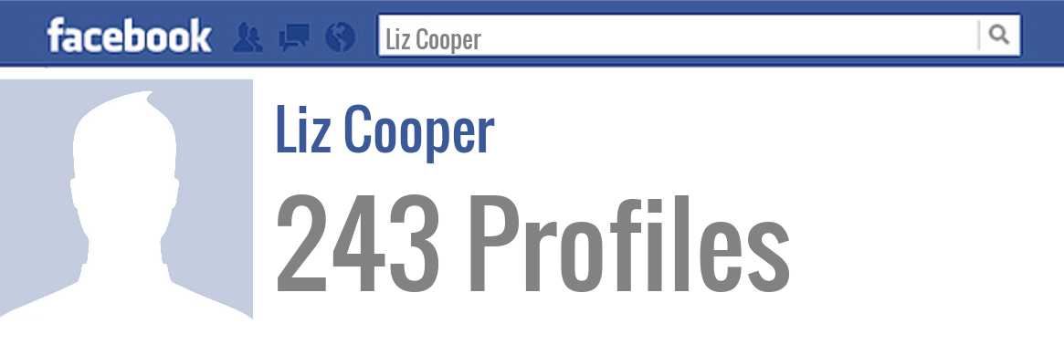 Liz Cooper facebook profiles