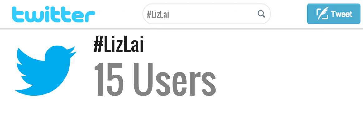 Liz Lai twitter account