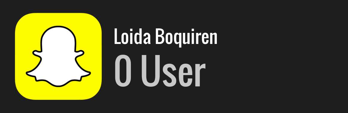 Loida Boquiren snapchat