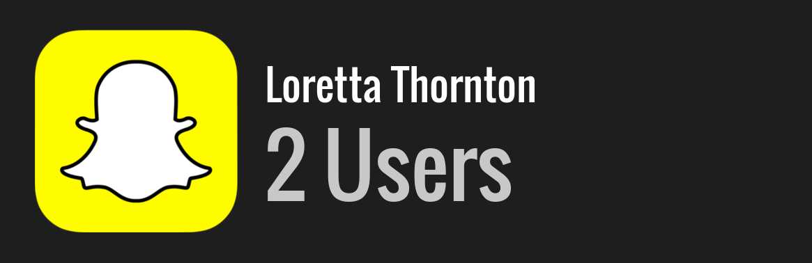 Loretta Thornton snapchat