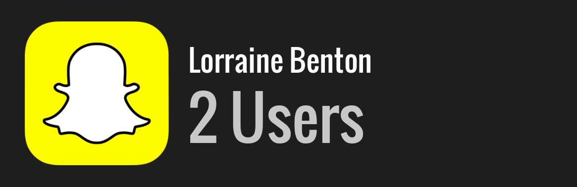 Lorraine Benton snapchat