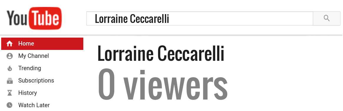 Lorraine Ceccarelli youtube subscribers