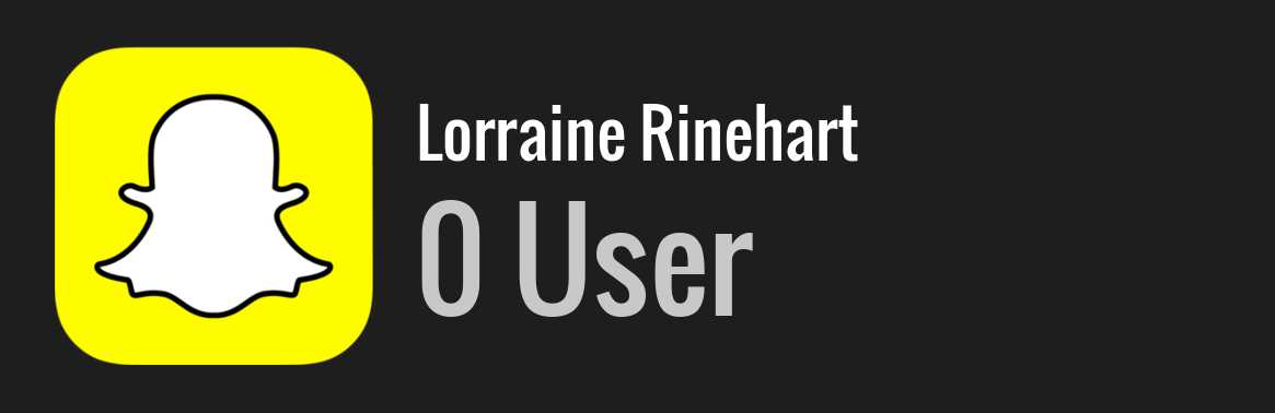 Lorraine Rinehart snapchat