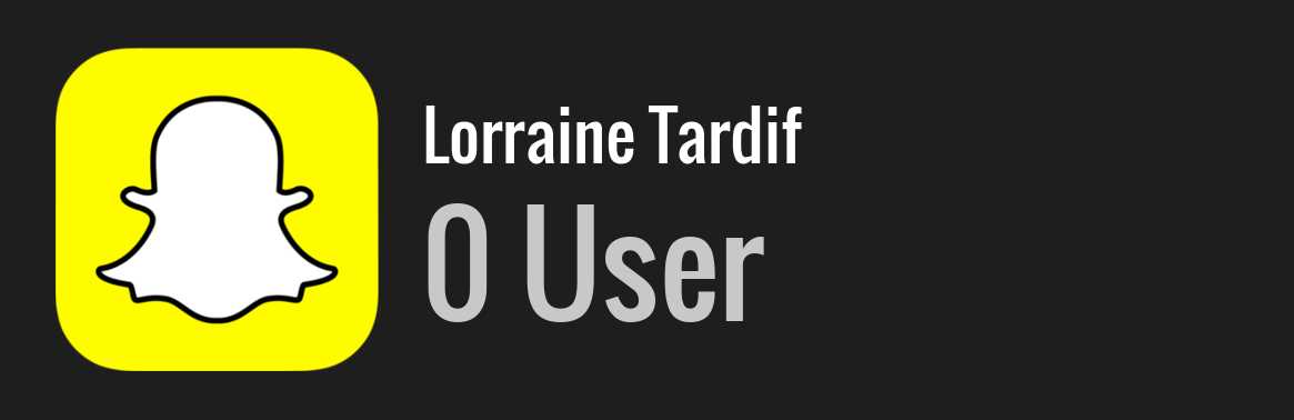 Lorraine Tardif snapchat