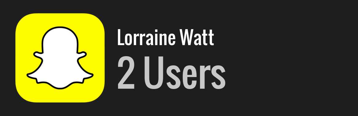 Lorraine Watt snapchat